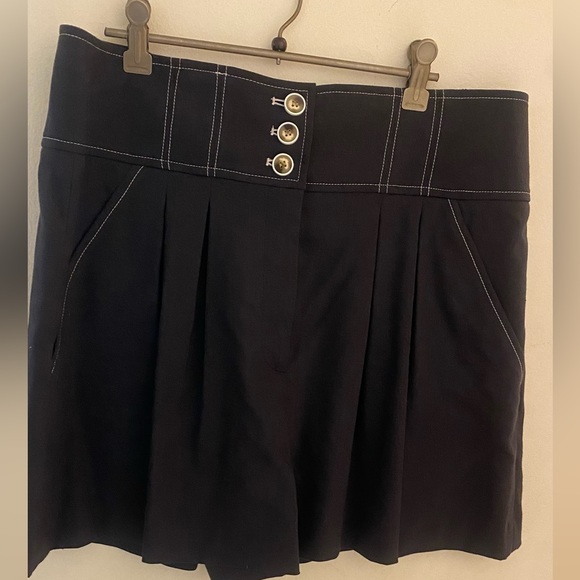 VERONICA BEARD Alicia high-rise shorts, Dark Navy size 12 - Picture 7 of 10